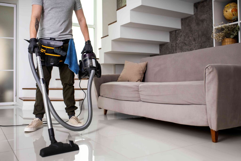 Man Doing Professional Home Cleaning Service 1024x683